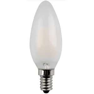 Müller-Licht Ampoule LED rétro à filament en forme de bougie E14, 4,5 W équivalent à 40 W, verre mat pas cher