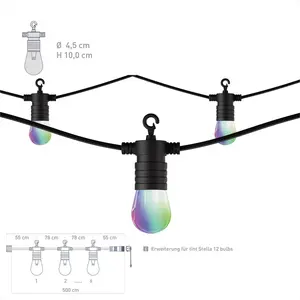 Müller Licht, Guirlande lumineuse, Müller-Licht 404088 Extension du sy... pas cher