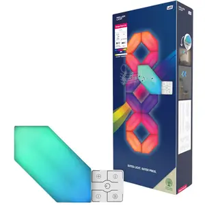 Müller Licht, Applique + plafonnier, LED Decor Light Magic Panel Hexagon smart RGB+white 12er-Set 21000131 pas cher