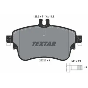 Remblokkenset schijfrem 2532601 Textar pas cher