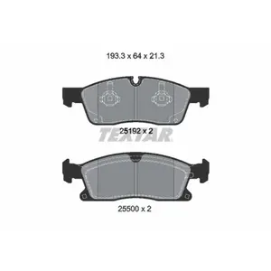 Remblokkenset schijfrem 2519202 Textar pas cher