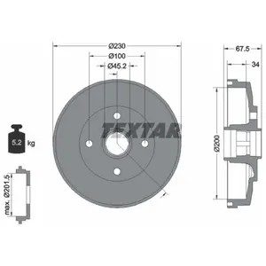 Remtrommel 94036500 Textar