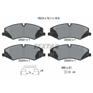Remblokkenset schijfrem 2502201 Textar pas cher