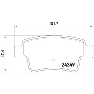 Remblokken set 2434903 Textar pas cher