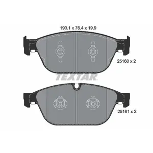 Remblokken set 2516002 Textar pas cher