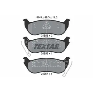 Remblokkenset schijfrem 2435501 Textar pas cher