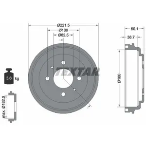 Remtrommel 94037600 Textar