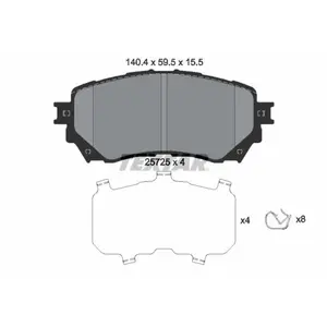 Remblokkenset schijfrem 2572501 Textar pas cher