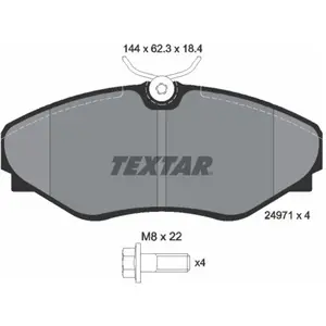 Textar Remblokkenset schijfrem pas cher