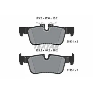 Remblokkenset schijfrem 2533101 Textar pas cher