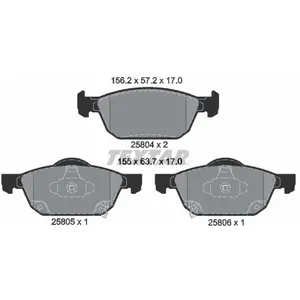 Textar Remblokkenset schijfrem pas cher