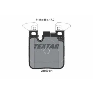 Remblokkenset schijfrem 2502902 Textar pas cher