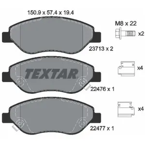 Textar Remblokkenset schijfrem pas cher