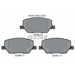 TEXTAR Plaquettes de frein X4 pour JEEP: Compass, Renegade & FIAT: 500 (Ref: 2216501) pas cher