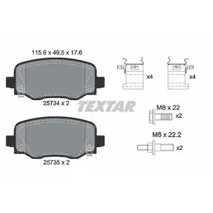 Remblokkenset schijfrem 2573401 Textar pas cher