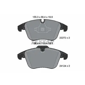 TEXTAR Plaquettes de frein X4 pour JAGUAR: XJ, XF, XE, S-Type (Ref: 2227201) pas cher