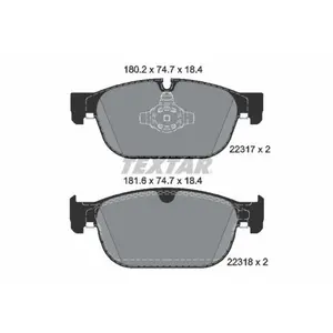 Remblokkenset schijfrem 2231701 Textar pas cher