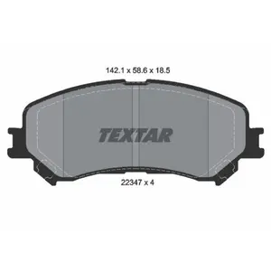 Remblokkenset schijfrem 2234701 Textar pas cher