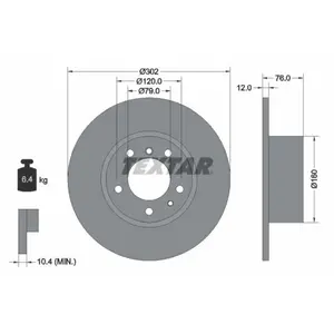TEXTAR Disques de frein pour BMW: Série 5 (Ref: 92042103) pas cher