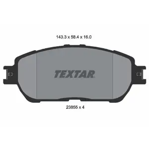 Remblokkenset schijfrem 2385501 Textar pas cher