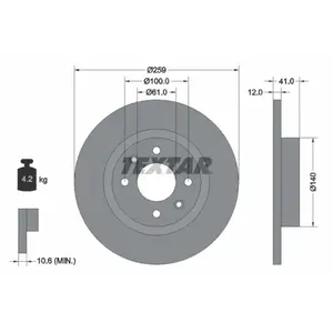 Remschijf 92175103 Textar