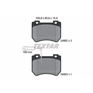 Comparateur de prix : Remblokkenset schijfrem 2485201 Textar