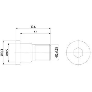 Schroef remschijf TPM0007 Textar pas cher
