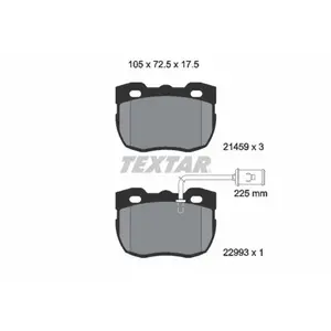 Remblokkenset schijfrem 2145905 Textar pas cher