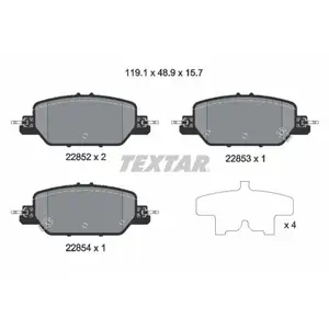Remblokkenset schijfrem 2285201 Textar pas cher