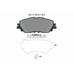Remblokkenset schijfrem 2276801 Textar pas cher