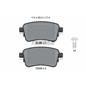 Textar Remblokkenset schijfrem pas cher