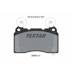 Remblokkenset schijfrem 2591501 Textar pas cher