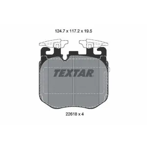 Remblokkenset schijfrem 2261801 Textar pas cher