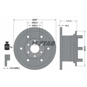 TEXTAR Disques de frein 93019400 (2 pièces) pas cher