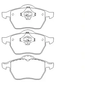 Remblokken set 2162402 Textar pas cher