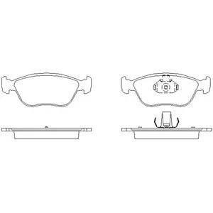 Remblokken set 2149201 Textar pas cher