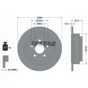Remschijf 92082000 Textar pas cher