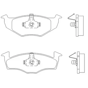 Remblokken set 2186601 Textar pas cher