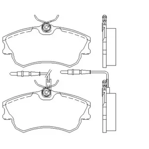 Remblokken set 2188801 Textar pas cher