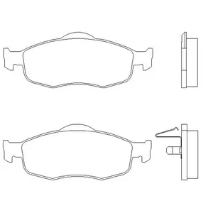 Remblokken set 2139408 Textar pas cher