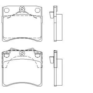 Remblokken set 2163501 Textar pas cher