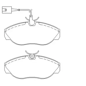 TEXTAR Plaquettes de frein X4 pour CITROËN: Relay, Jumper, Dispatch & PEUGEOT: Boxer & FIAT: Ducato (Ref: 2360201)