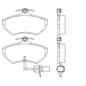 Remblokken set 2194504 Textar pas cher