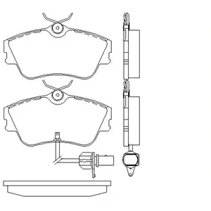 Remblokken set 2147903 Textar pas cher