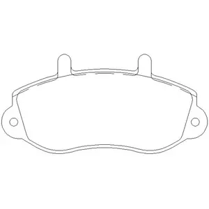 Remblokken set 2330201 Textar pas cher