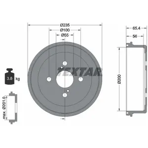 Remtrommel 94021200 Textar