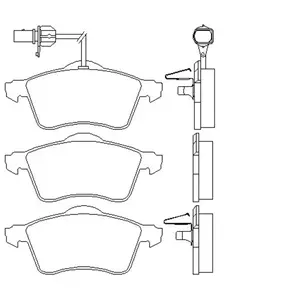 Remblokken set 2188501 Textar pas cher