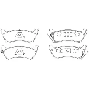 Remblokken set 2318902 Textar pas cher