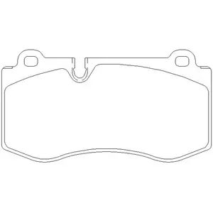 Remblokken set 2396001 Textar pas cher