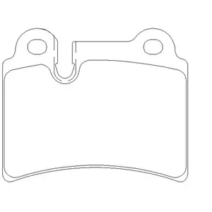 Remblokken set 2409701 Textar pas cher